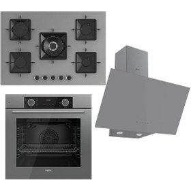 Resim Ferre Fryart Ss Serisi Gri Set (ss038 Xe63cpr D079 ) -75'lik Seri Kare Emaye Izgara 