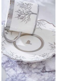 Resim Acar Kıeran Silver 6 Kişilik Kahve Fincanı Takımı Hxf-06801 