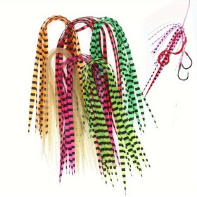 Resim Spinnerbaits & Buzzbaits için 10 adet Silikon Etek Römorkları - UV Etkisi, Çeşitli Renkler, Sinek Bağlama Malzemesi 