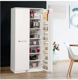 Resim Evistro 2 Kapaklı 90 Derece Açılır Kapak Çok Amaçlı Mutfak Dolabı Beyaz 