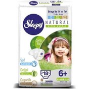 Resim Sleepy Natural 6+ Beden xLarge Plus Bebek Bezi 18'li 