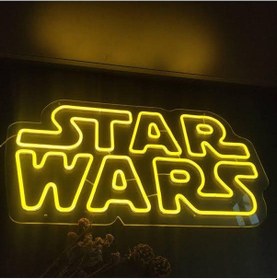 Resim Star Wars Neon Tabela Neon Led Işıklı Tablo 70 X 40 Cm Renkli 