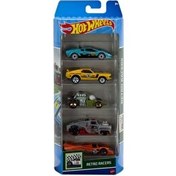 Resim Hot Wheels Beşli Araba Seti Retro Racers HTV50 