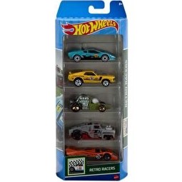 Resim Hot Wheels Beşli Araba Seti Retro Racers HTV50 
