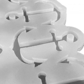 Resim Epoksi Silikon Kalıp Çoklu Deniz Çapası Delikli Kolye Anahtarlık Küpe Kalıbı 12 Li 