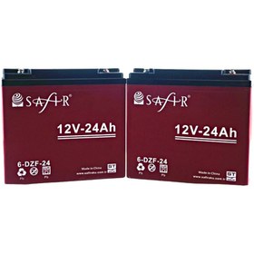 Resim Safir Jel Akü 12 V - 24+ Ah Plus 2'li Set 