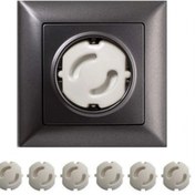 Resim SELFBUYSELL Bebek Çocuk Priz Koruma Kapağı (6 Adet) Çocuk Güvenliği, Priz Muhafazası, Priz Kapatıcı (5324) 