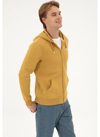 Resim U.S. Polo Assn. Erkek Regular Fit Hardal Şardonlu Örme Hırka 50313755-VR151 