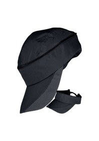 Resim Tezzgelsin Unisex Mikro Kumaş Fermuarlı Sporcu Koşu Tenis Şapkası Vizör Şapka Siyah 