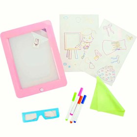 Resim Nessiworld 3D Doodle Sihirli Pembe Yazı Tahtası 