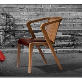 Resim Bengimobilya Sandalye Zus095 Ahşap Sırtlık Model Kayın Ayak Suni Deri Döşeme R 