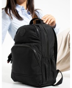 Resim Ss 3005 Unisex Suya Dayanıklı Kumaş Laptop Bölmeli 3 Gözlü Siyah Renkli Okul Seyahat Sırt Çantası 