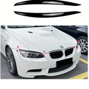 Resim Hightower Siyah 2'li Takım Bmw 3 Serisi M3 E90 E92 E93 Ön Far Kaş Dekorasyon Abs Aksesuar 