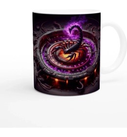 Resim Akrep Burcu Baskılı Kahve Kupası - Zamanın Çarkları Astroloji Mekanizması Vs3 