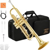 Resim Eastar ETR-380 Standard Si Bemol Trompet (Golden) 