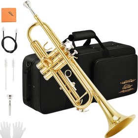 Resim Eastar ETR-380 Standard Si Bemol Trompet (Golden) 