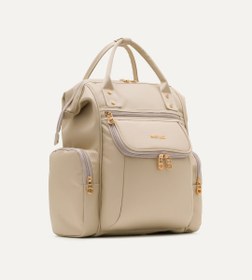 Resim Vista Bej Gold Kumaş Bebek Çantası 