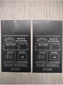 Resim SS Oto Araç Emniyet Kemeri E4 Sertifika Etiketi 1 Adet 