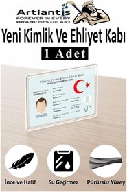 Resim Kimlik Ehliyet Kabı Şeffaf 1 Adet Yumuşak Esnek Şeffaf Kırılmaz Kredi Kartı Koruyucu Kart Kılıfı Kart Kabı Plastik 
