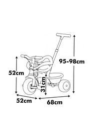 Resim Genel Markalar 7600740419 Be Move Comfort Tricycle Pink 