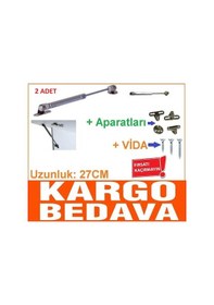 Resim 2 Adet Dolap Gazlı Kapak Makas Piston Frenli 80N N11.14882 