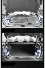 Resim Genel Markalar Oto Koruyucu 10 Lu Ped - Araç Kapı - Bagaj - Kaput Şok Darbe Ve Ses Emici Contalar Uyumlu 