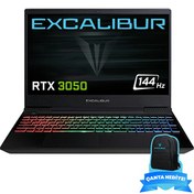 Resim Excalibur G770.1270-DFJ0R-B i7 12700H 15.6" 32 GB RAM 1 TB SSD 4 GB RTX 3050 Windows 11 Pro Gaming Laptop Casper