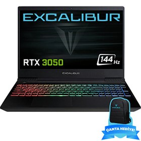 Resim Excalibur G770.1270-DFJ0R-B i7 12700H 15.6" 32 GB RAM 1 TB SSD 4 GB RTX 3050 Windows 11 Pro Gaming Laptop 