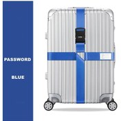 Resim Queenshow Anti-hırsızlık Bagaj Kemeri - Çapraz Askılı, Şifre Ayarlanabilir Bavul Kemerleri Altın 