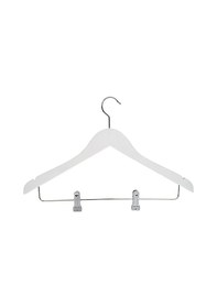 Resim Nyn Ahşap Askı Şık Mandallı Gömlek Etek Askısı Beyaz Renk 26 Adet Beyaz 