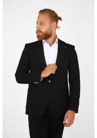 Resim Brango 30148 Erkek Blazer Ceket Siyah 
