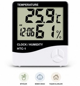 Resim Wetto Dijital Termometre & Nem Ölçer Lcd Ekranlı 
