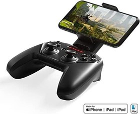 Resim SteelSeries Nimbus+ Bluetooth mobil oyun kumandası, iPhone Mount + 4 aya kadar ücretsiz Apple Arcade, 50 saatten fazla pil ömrü, Apple lisanslı, iOS, iPad, TV için üretilmiştir 