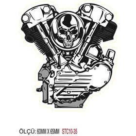 Resim Motorsiklet Otomobil Sticker 2 Adet 035 