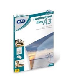 Resim Laminasyon Filmi Parlak A3 125 Micron 100 Lü 100 Lü Paket 