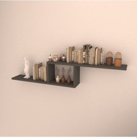 Resim Rafkestir Side Duvar Rafı Antrasit ( Mat ) 