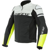 Resim Dainese Agile Matt White Fluo Yellow Deri Mont 