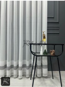 Resim Tül Perde Fina Desen Brillant 1.kalite Ultra Gramajlı Gri 