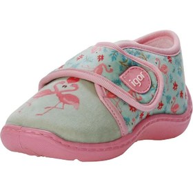 Resim İgor W20116-LOVE FLAM SPOR BEBEK PANDUF AYAKKABI PEMBE 24 