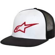 Resim Alpinestars Corp Trucker Şapka Beyaz Siyah 