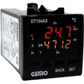 Resim Gemo Dt104ax-230vac-s ,48x48mm 110v..220vac Pt100/tc Ssr Isı Kontrol 