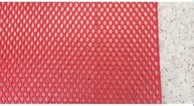 Resim PVC PASPAS 120 X 100 CM KIRMIZI BANYO KAYMAZ YER ZEMİN MATI S-MAT ZİNCİR DESEN - 