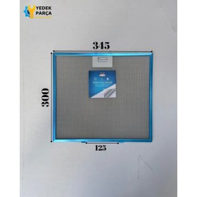 Resim Arçelik Uyumlu Davlumbaz 34,5X30 cm Arka Ara 12,5 cm Aspiratör Filtresi 