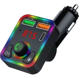 Resim Concord C-618 Bluetooth Görüşme Ve Müzik Dinleme Ekranlı Rgb Fm Transmitter Pd + 3.1A Çift Usb Şarj 156689 