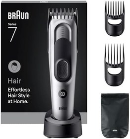 Resim Braun Saç Kesme Makinesi Series 7, +5 Aksesuar, Ömür Boyu Keskin Bıçak, 17 Uzunluk, HC7590 