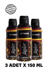 Resim Jagler Extreme Erkek Edt Parfüm 90 ml Deodorant 3x150 ml Avantajlı Set Roll On Hediyeli 