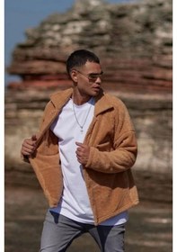 Resim Erkek Polar Düğmeli Hırka - Sarı 