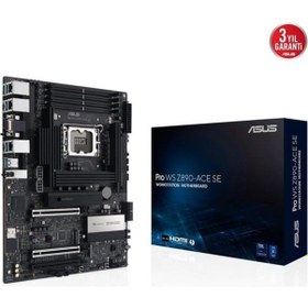 Resim Asus Pro Ws Z890 Ace Se Ddr5 Thunderbolt-hdmı Dp Pcıe 5.0 1851p Atx 