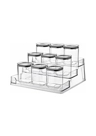 Resim 9 Adet Contalı Baharatlık Etiket Hediyeli Ve Stand Organizeri 