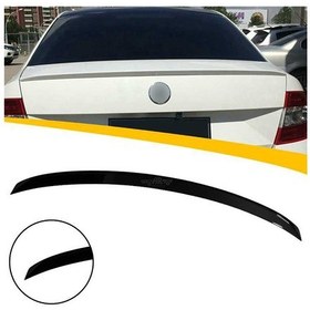 Resim Skoda Octavia Mk3 Bagaj Üstü Spoiler Parlak Siyah Spoyler Plastik İthal 2013+ 